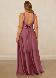 Christian Siriano Bridal for Azazie 1001 Bridesmaid Dresses Desert Rose A-Line Sweetheart Neckline Stretch Satin Dress image12