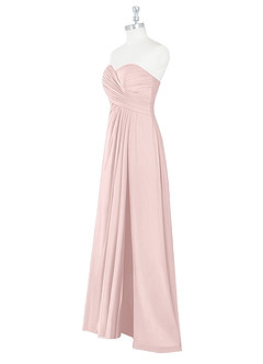 Azazie Arabella Allure Brautjungfernkleider Wandelbar A-Linie Herzausschnitt Chiffon Kleid Zartrosa image10