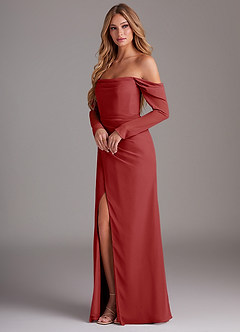 Nimue Rust Maxi Dress image3