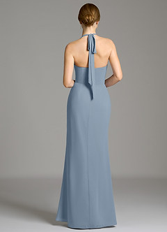Azazie Serenity Bridesmaid Dresses Dusty Blue Mermaid Sweetheart Neckline Chiffon Dress image8