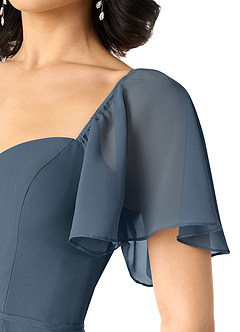 Azazie Chloe Bridesmaid Dresses Neptune A-Line Sweetheart Neckline Chiffon Dress image6