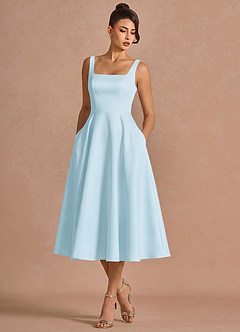 Brynn Sky Blue Midi Dress image5