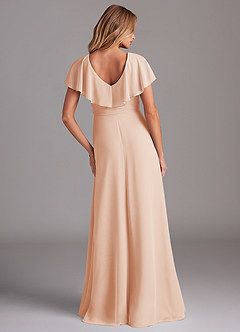 Azazie Lainey Bridesmaid Dresses English Rose A-Line with Pockets Chiffon Dress image7