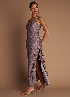 Maxi jurk Jazlyn Mauve Paisley image5