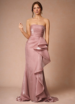 Cressidia Pink Strapless Gown image7