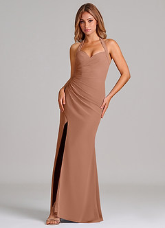 Azazie Emeria Suknie dla druhen Syrena Dekolt w kształcie serca Szyfon Do ziemi Sukienka image1