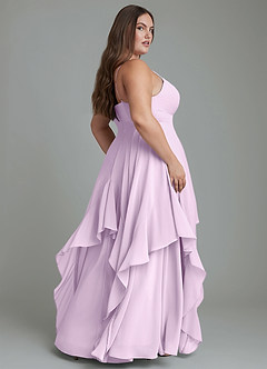 Azazie Zaina Bridesmaid Dresses Frosted Lilac A-Line Chiffon Dress image8