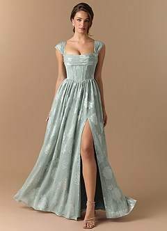 Maxi jurk Rio Bevroren Salie image1