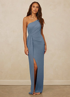 Christian Siriano Bridal for Azazie 1003 Bridesmaid Dresses Twilight Sheath One Shoulder Chiffon Dress image1