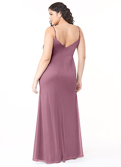 Azazie Deandra Bridesmaid Dresses Vintage Mauve Mermaid Pleated Mesh Dress image7