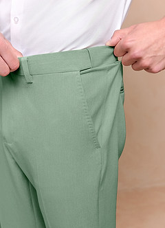 front James Matcha Structured Stretch Suit