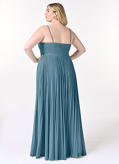 Azazie Vini Bridesmaid Dresses Bermuda A-Line V-Neck Pleated Chiffon Dress image8