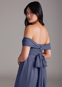 Azazie Lamara Vestidos de damas de honor Tormenta de Gasa de Mono Convertible con Vestidos sin tirantes image6
