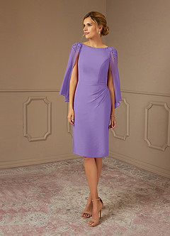 Azazie Carmela Mother of the Bride Dresses Tahiti Sheath Lace Chiffon Dress image2