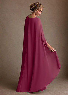 Azazie Boudica Suknie dla Matki Panny Młodej Linia A Pofałdowany Szyfon Długość podłogi Sukienka image4