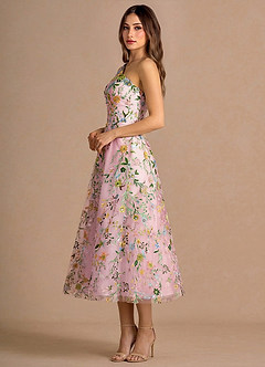 Maribela Candy Pink Midi Dress image5