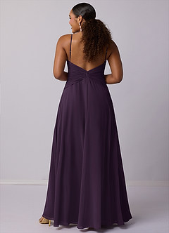 Barbie ♥ Azazie Bridesmaid Dresses Plum A-Line Chiffon Dress image9