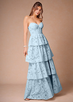 Galadriel Navy Lace Layered Dress image3