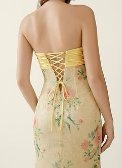 Serafina Lemon Sorbet Sequins Corset Mermaid Prom Dress image6