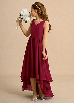 Azazie Kitten Girl Flower Girl Klänningar Klä A-Line i Chiffong image5