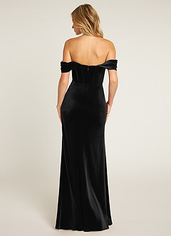 Jas Black Velvet Maxi Dress image2