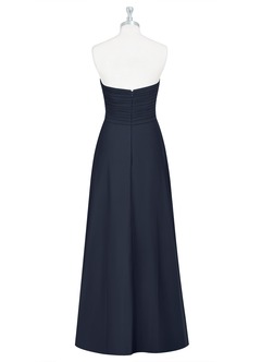 Azazie Arabella Allure Bridesmaid Dresses Dark Navy A-Line Sweetheart Neckline Chiffon Convertible Dress image9
