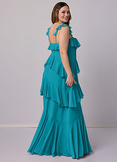 Barbie ♥ Azazie Bridesmaid Dresses Jade A-Line Sweetheart Neckline Chiffon Dress image10