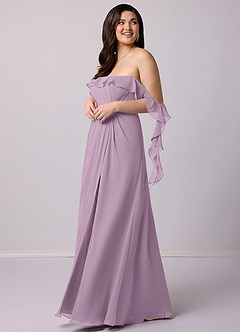 Barbie ♥ Azazie Bridesmaid Dresses Wisteria A-Line Off the Shoulder Chiffon Convertible Dress image11
