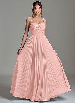 Azazie Catie Bridesmaid Dresses Rosette A-Line Sweetheart Neckline Chiffon Dress image3