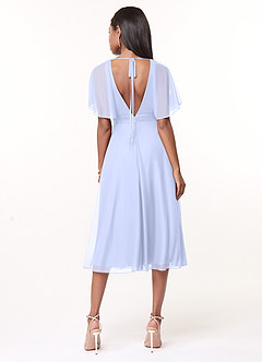 Azazie Tinsley Robes de demoiselle d'honneur Robe Trapèze en Maille Plissée Lavande image2