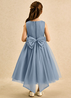 Azazie Pika Flower Girl Klänningar Klä A-Line i Tyll Plisserad image2