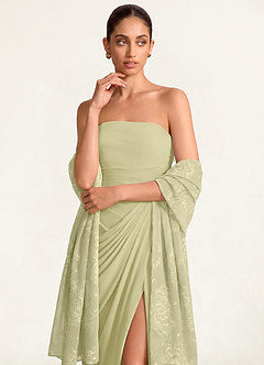 front Sciarpa in chiffon con motivo floreale a effetto bruciato