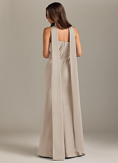 Azazie Kinsley Bridesmaid Dresses Frost Mermaid Side Slit Stretch Satin Dress image2