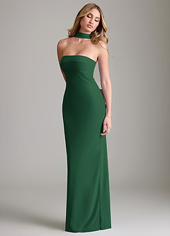 Azazie Lusinda Suknie dla druhen Syrena Zza ramienia Szyfon Do ziemi Sukienka image7