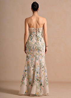 Vestido Rubor Rosa Múltiple Maxi Beabea image2