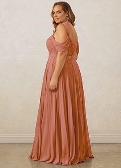 Christian Siriano Bridal for Azazie 1013 Bridesmaid Dresses MAI TAI A-Line Off the Shoulder Chiffon Dress image15