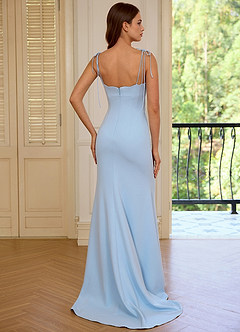 Thalassa Sky Blue Oceanic Neckline Lace-up Prom Dress image2