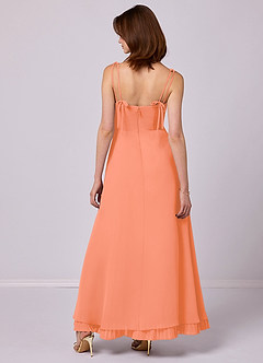 Barbie ♥ Azazie Final Sale Sunset A-Line Pleated Chiffon Dress image6