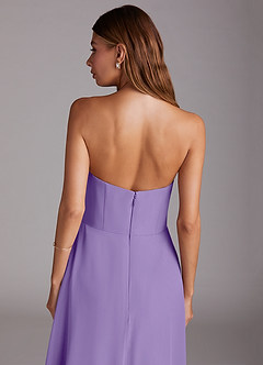 Azazie Wren Bridesmaid Dresses Tahiti A-Line Strapless Chiffon Dress image8