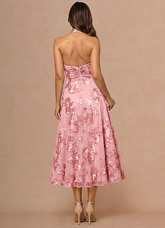 Josee Pink Midi Dress image2