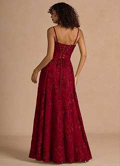 Isaura Burgundy Maxi Dress image2