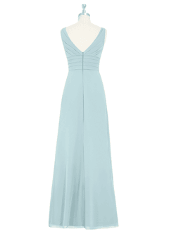 Azazie Julianna Brautjungfernkleider A-Linie Chiffon Kleid Nebel image7