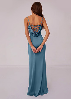 Barbie ♥ Azazie Bridesmaid Dresses Bermuda Mermaid Corset Stretch Satin Dress image2