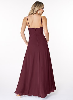 Azazie Kaylee Final Sale Agave A-Line Ruched Chiffon Dress image2