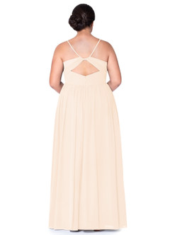 Azazie Cora Bridesmaid Dresses Pearl Pink A-Line Pleated Chiffon Dress image18