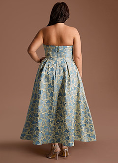 Florentine Lake Blue Maxi Dress image9