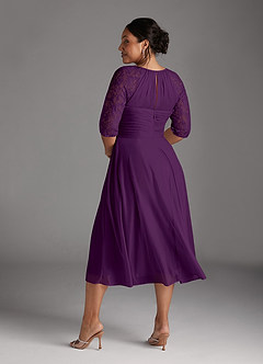 Azazie Gracelyn Kleider für die Brautmutter A-Linie Spitze Kleid Traube image2
