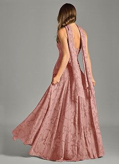 Azazie Gabriela Robes de demoiselle d'honneur Robe Trapèze en Blumen-Burnout Sans bretelles Rosette image2