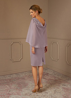 Azazie Carmela Mother of the Bride Dresses Dusk Sheath Lace Chiffon Dress image7