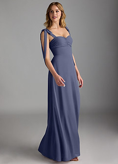 Azazie Lizet Bridesmaid Dresses Stormy A-Line Sweetheart Neckline Chiffon Dress image3